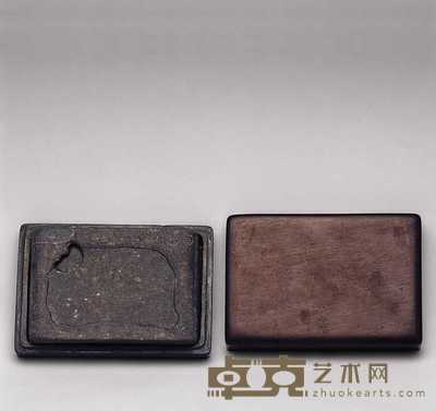 清 书卷形端砚 9×13×2cm